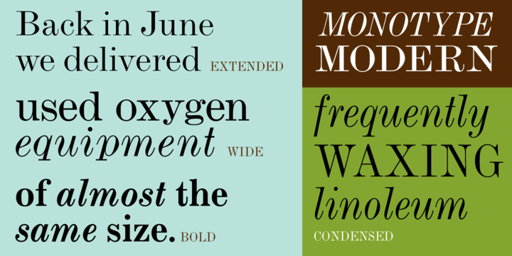 Monotype® Modern
