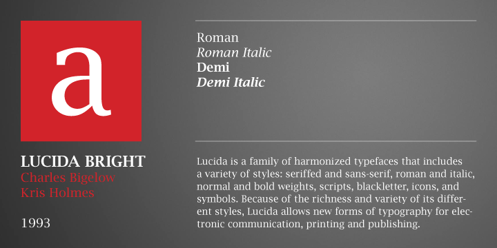 Lucida® Bright