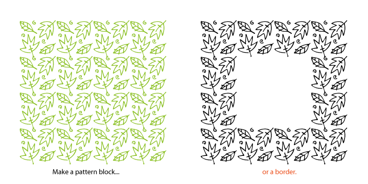 Flower And Leaf Borders