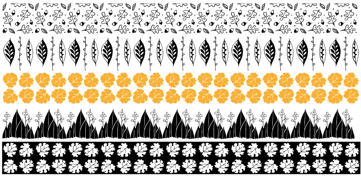 Flower And Leaf Borders