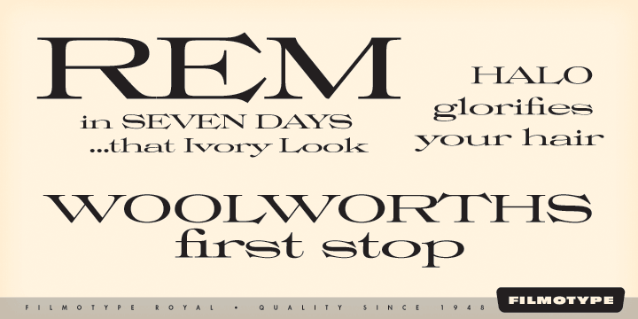 Filmotype Royal™