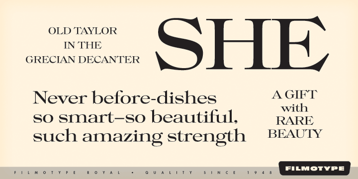 Filmotype Royal™
