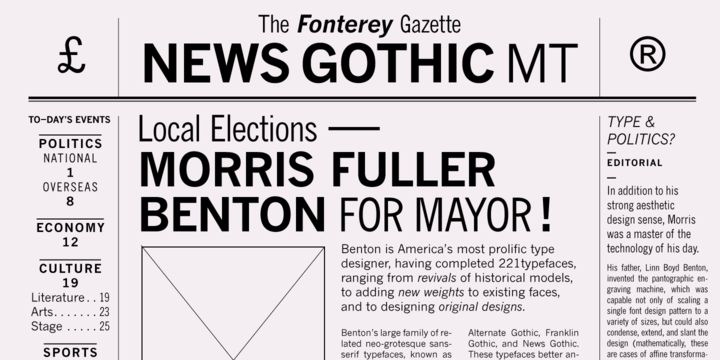 Monotype News Gothic™
