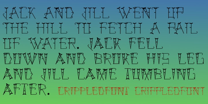 Crippled Font