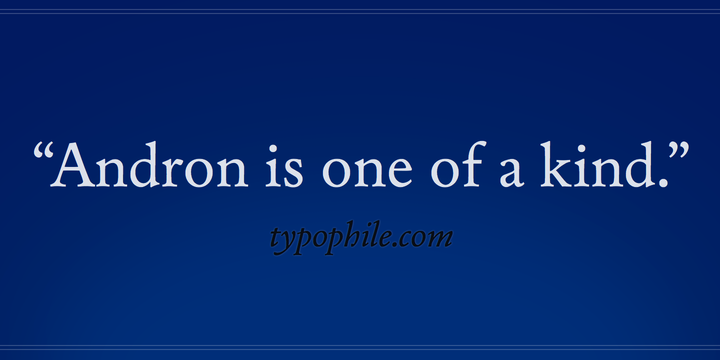 Andron 1 Latin Corpus™