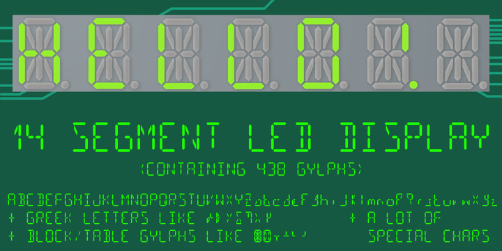 14 Segment LED Display