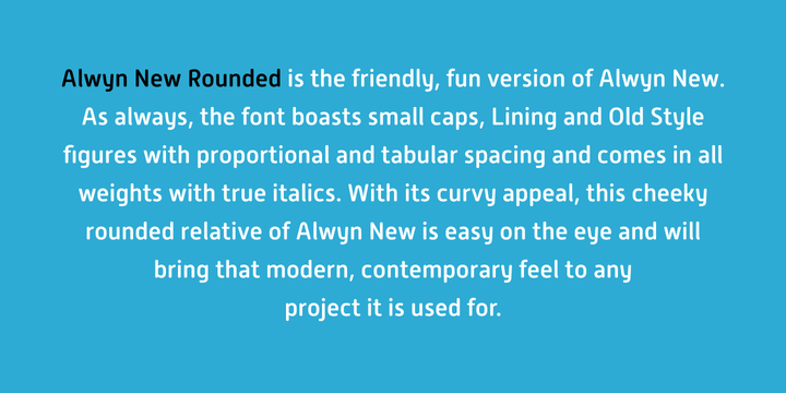 Alwyn New Rounded