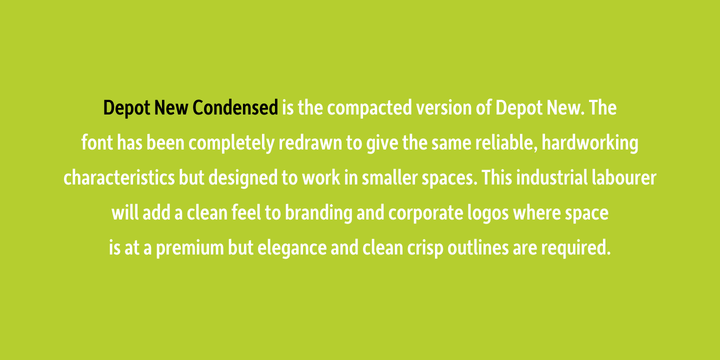 Depot New Condensed