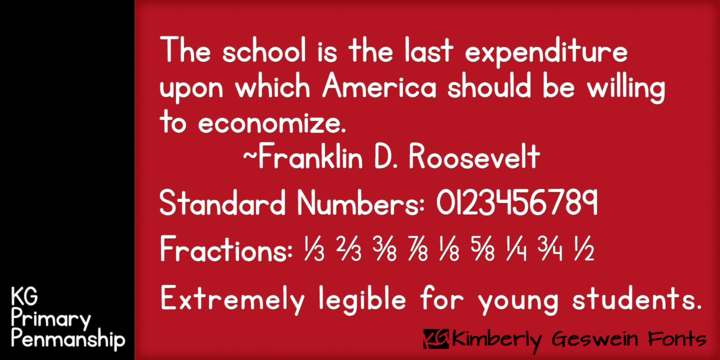 KG Primary Penmanship