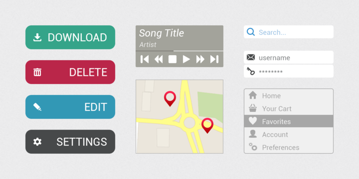 Web Hosting Hub Glyphs Essentials
