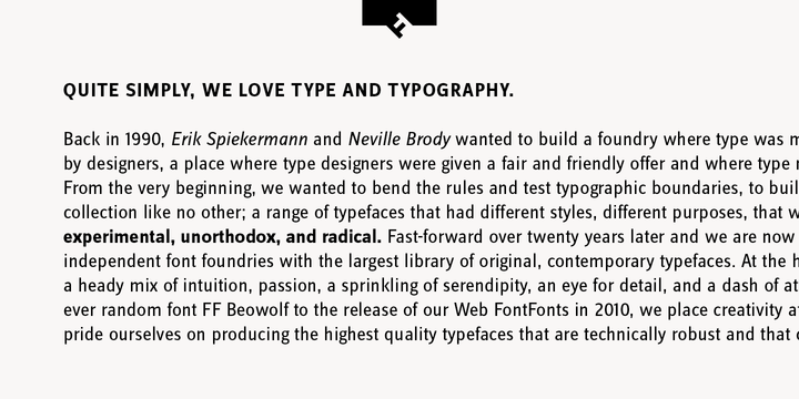 FF Zine Sans Display®