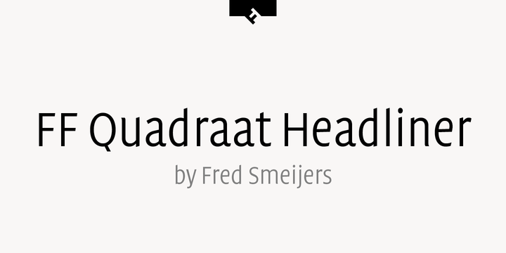 FF Quadraat Headliner®