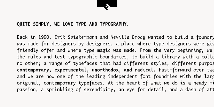 FF Quadraat Sans Mono®