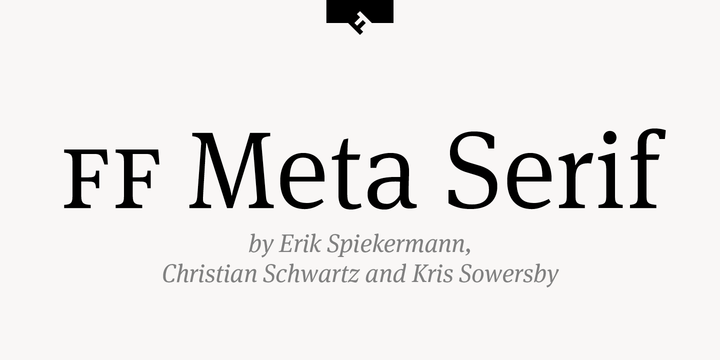 FF Meta Serif®