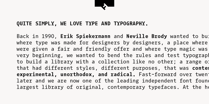 FF Fago Monospaced®