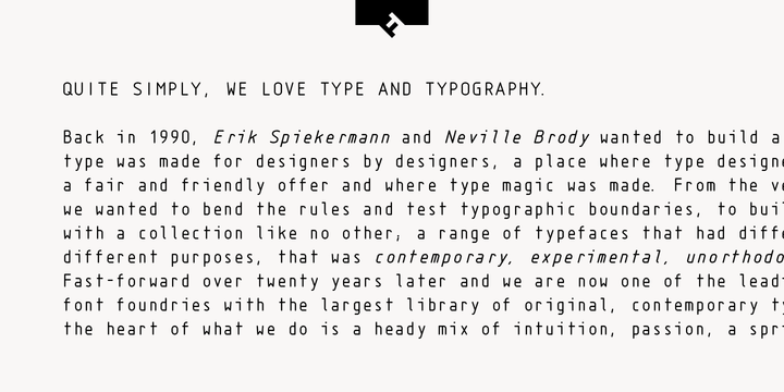 FF Isonorm Monospaced Pro®