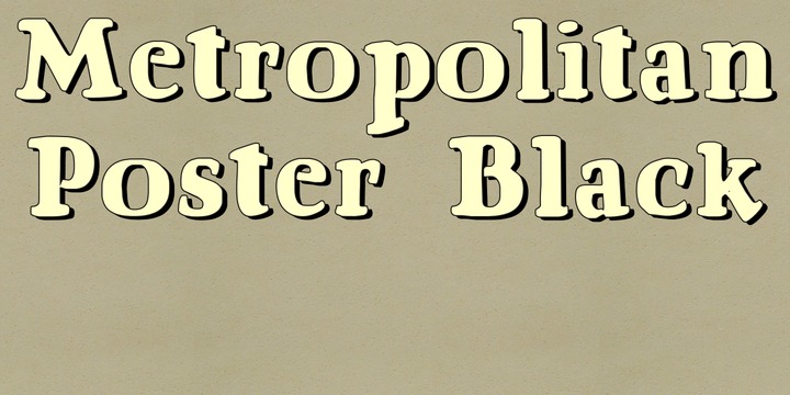 Metropolitan Poster Black