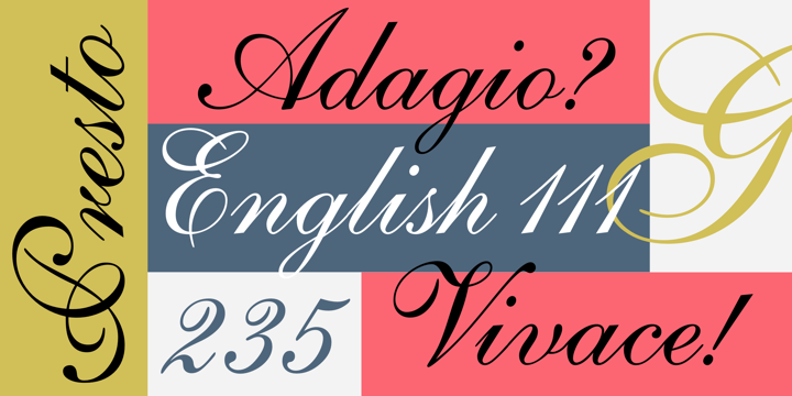 English Vivace Font Mac