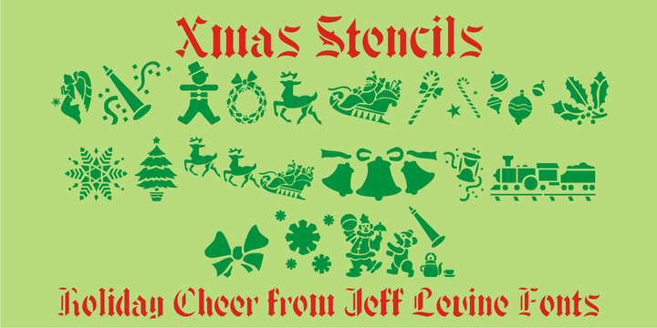 Xmas Stencils JNL