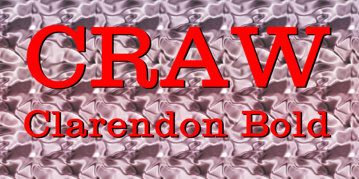Craw Clarendon Bold
