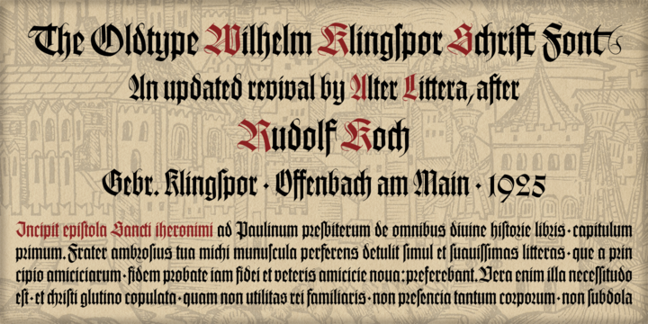 Wilhelm Klingspor Schrift