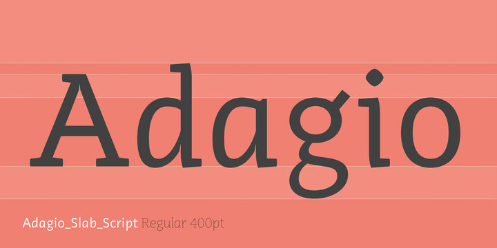 Adagio Slab Script
