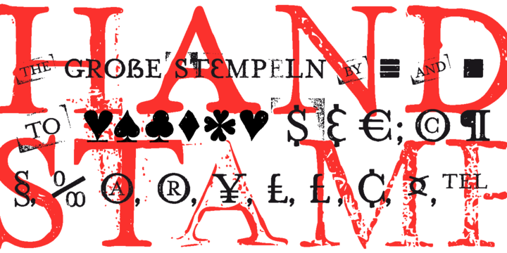 Hand Stamp Play Rough Serif