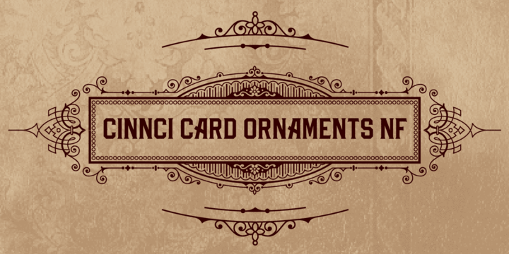 Cinnci Card Ornaments NF