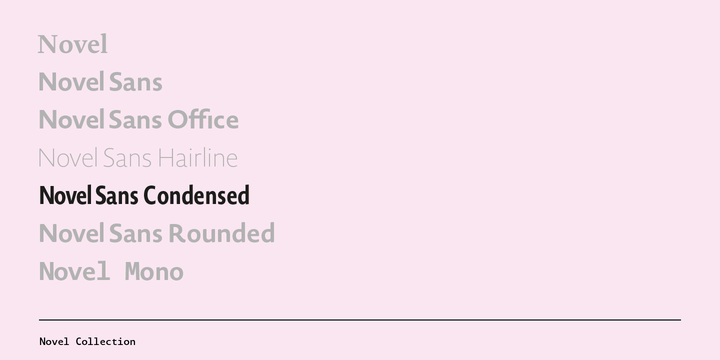 Novel Sans Condensed Pro™