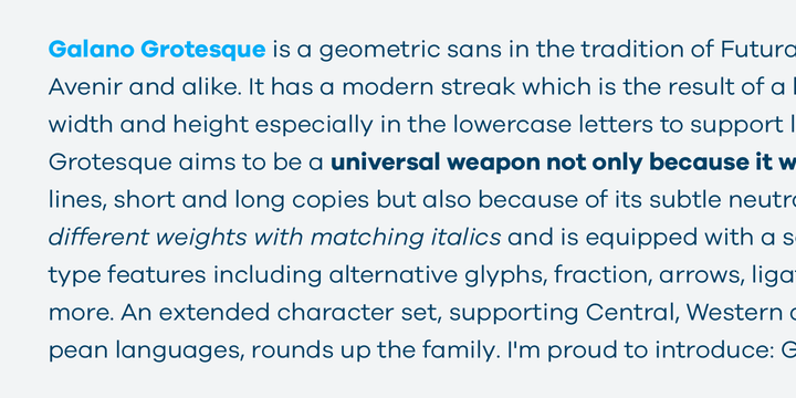 Galano Grotesque