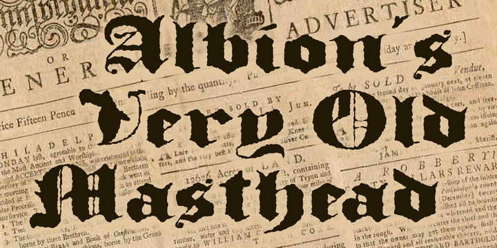 Albion's Very Old Masthead™