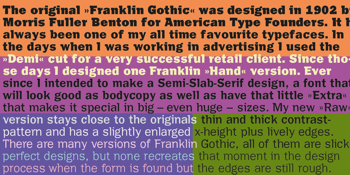 Franklin Gothic Raw Semi Serif