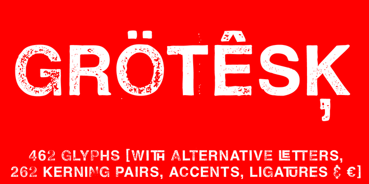 Hand Stamp Swiss Rough Sans