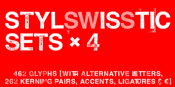 Hand Stamp Swiss Rough Sans