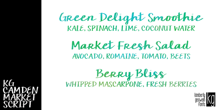 KG Camden Market Script