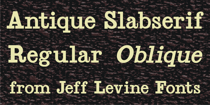 Antique Slabserif JNL