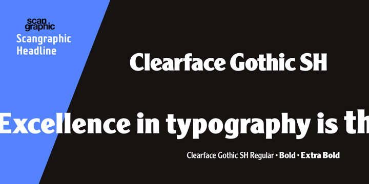 Clearface Gothic SH™