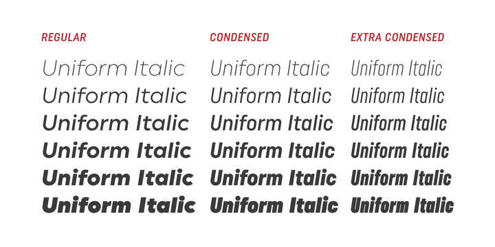 Uniform Italic™