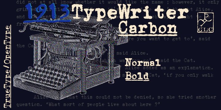 1913 Typewriter Carbon