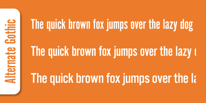 Alternate Gothic Pro