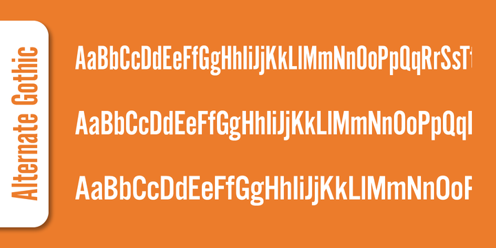 Alternate Gothic Pro