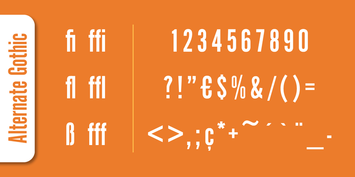 Alternate Gothic Pro