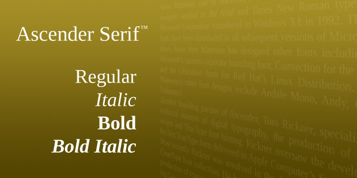 Ascender Serif™