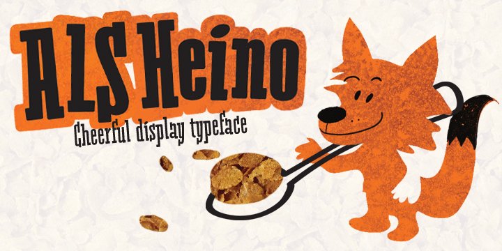 Heino is a decorative face with two font styles that was inspired by an old