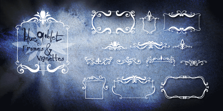 Blue Goblet Frames and Vignettes™