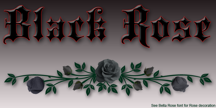 Black Rose is the plain version of an old Bruce Type Foundry font called 
