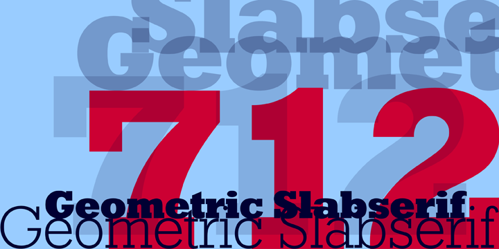 Geometric Slabserif 712