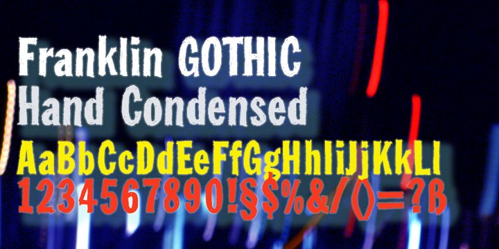 FranklinGothicHandCond