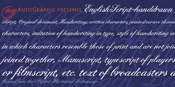 English Script Hand