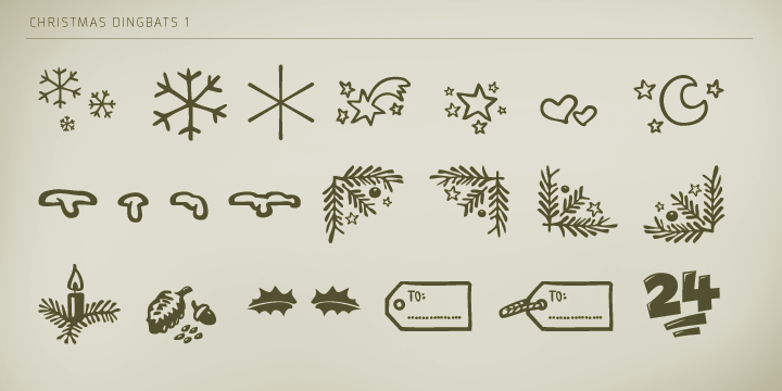 Christmas Dingbats 1™